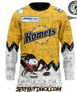 Fort Wayne Komets 75th Anniversary of Peanuts Hockey Jersey