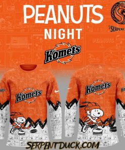 Fort Wayne Komets Anniversary of Peanuts Hockey Jersey