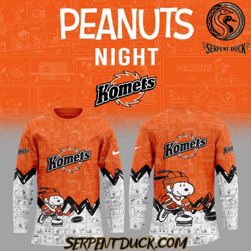 Fort Wayne Komets Anniversary of Peanuts Hockey Jersey