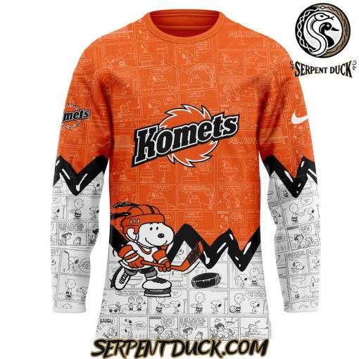 Fort Wayne Komets Anniversary of Peanuts Hockey Jersey