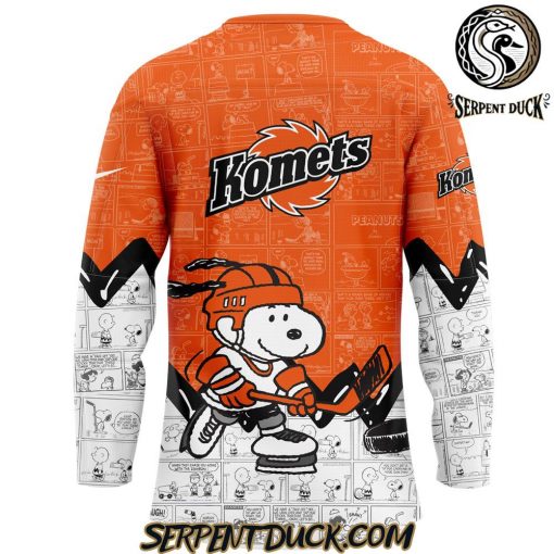 Fort Wayne Komets Anniversary of Peanuts Hockey Jersey