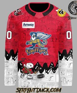 Grand Rapids Griffins 75th Anniversary of Peanuts Hockey Jersey