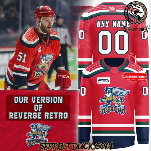 Grand Rapids Griffins CCM Quicklite Premier RED Hockey Jersey