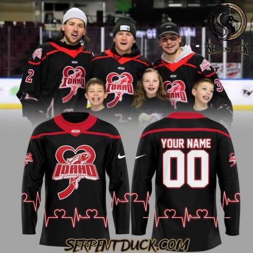 Idaho Steelheads Jayden DeLuca Foundation Custom Hockey Jersey