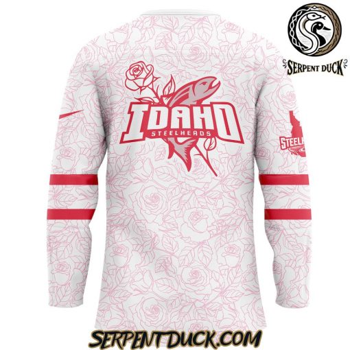 Idaho Steelheads Pink in the Rink Hockey Jersey