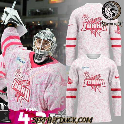 Idaho Steelheads Pink in the Rink Hockey Jersey