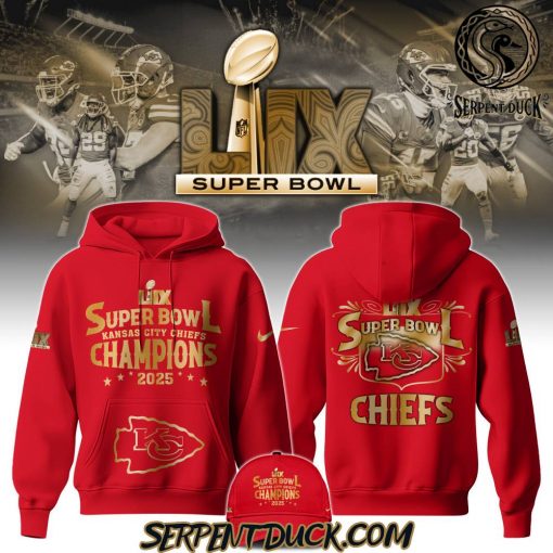 Kansas City Chiefs Champions Super Bowl LIX 2025 Hoodie