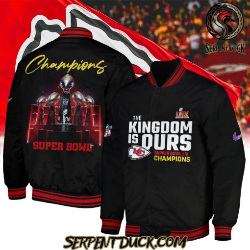 Kansas City Chiefs The Kingdom Is Ours Super Bowl LIX Champions Baseball Jacket