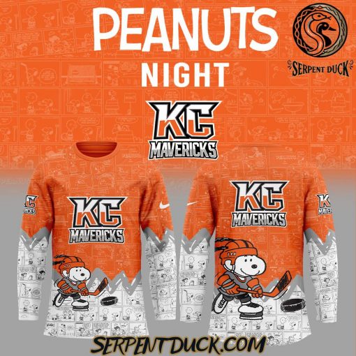 Kansas City Mavericks 75th Anniversary of Peanuts Hockey Jersey