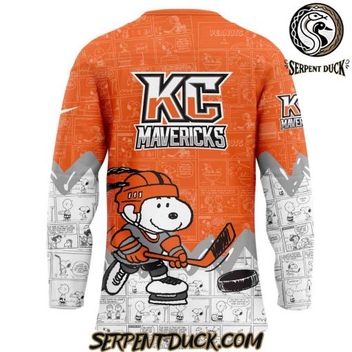 Kansas City Mavericks 75th Anniversary of Peanuts Hockey Jersey