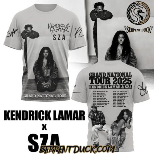 Kendrick Lamar X SZA Grand National Tour 2025 Shirt