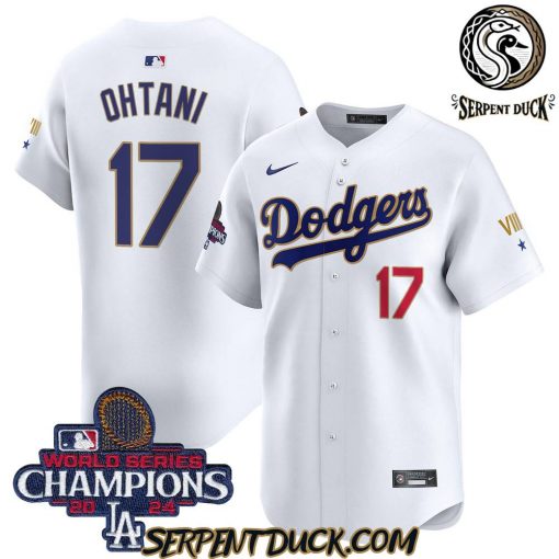 Los Angeles Dodgers 2024 World Series Champions Baseball Jersey