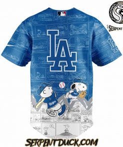 Los Angeles Dodgers 75th Anniversary of Peanuts Baseball Jersey