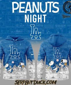 Los Angeles Dodgers 75th Anniversary of Peanuts Hoodie