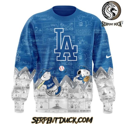 Los Angeles Dodgers 75th Anniversary of Peanuts Sweatshirt