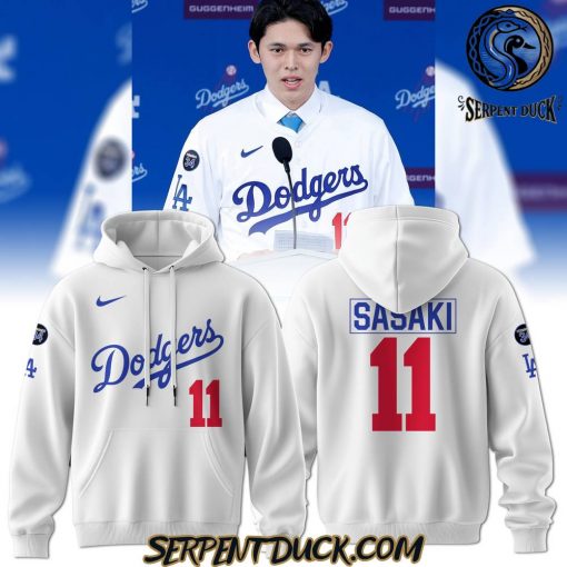 Los Angeles Dodgers Roki Sasaki 11 Hoodie