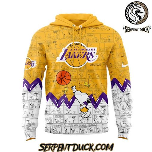 Los Angeles Lakers 75th Anniversary of Peanuts Hoodie