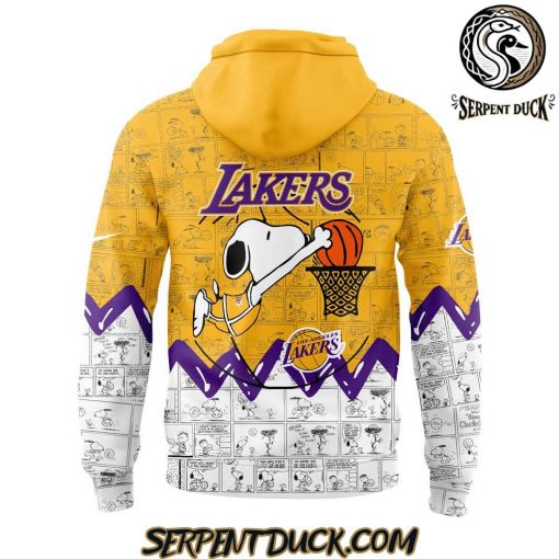 Los Angeles Lakers 75th Anniversary of Peanuts Hoodie