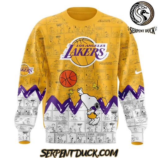 Los Angeles Lakers 75th Anniversary of Peanuts Sweatshirt