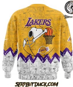 Los Angeles Lakers 75th Anniversary of Peanuts Sweatshirt