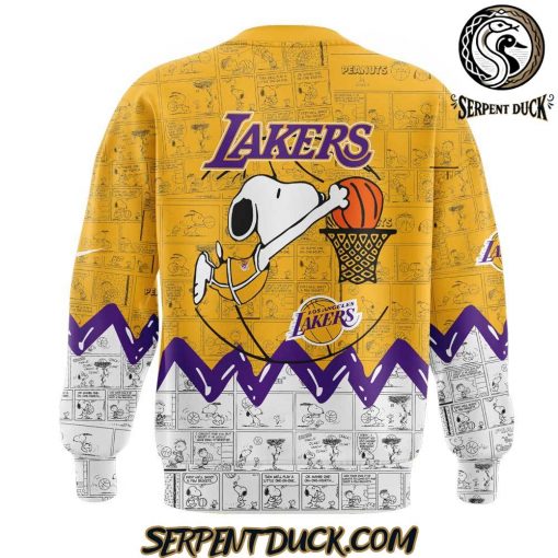 Los Angeles Lakers 75th Anniversary of Peanuts Sweatshirt