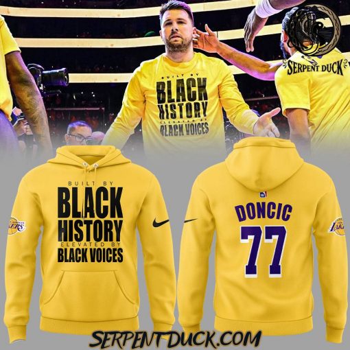 Los Angeles Lakers Luka Doncic Black History Hoodie