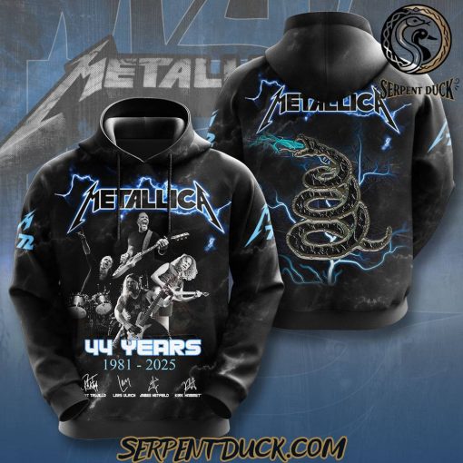 Metallica 44 Years 1981-2025 Hoodie