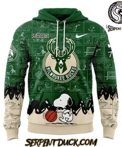 Milwaukee Bucks NBA 75th Anniversary of Peanuts Hoodie