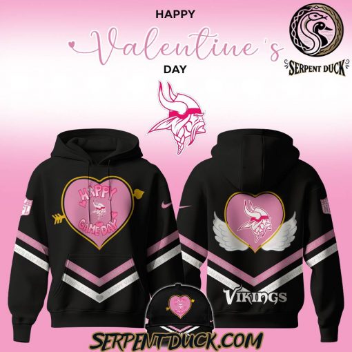 Minnesota Vikings 2025 Valentine Game Day Hoodie