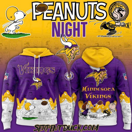 Minnesota Vikings 75th Anniversary of Peanuts Hoodie