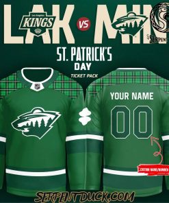 Minnesota Wild St. Patricks Day Hockey Jersey