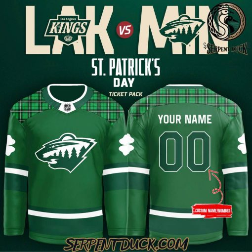 Minnesota Wild St. Patricks Day Hockey Jersey