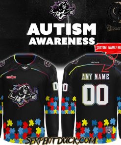 Motor City Rockers Austism Awareness 2025 Custom Hockey Jersey