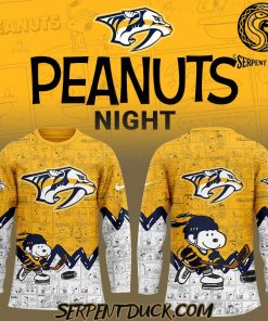 Nashville Predators Anniversary of Peanuts Hockey Jersey