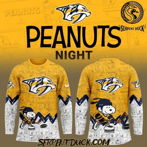 Nashville Predators Anniversary of Peanuts Hockey Jersey