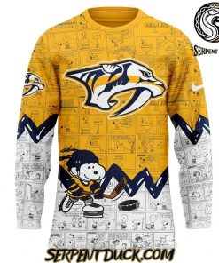 Nashville Predators Anniversary of Peanuts Hockey Jersey