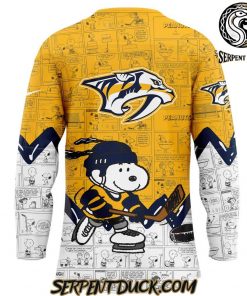 Nashville Predators Anniversary of Peanuts Hockey Jersey