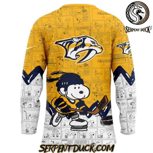 Nashville Predators Anniversary of Peanuts Hockey Jersey