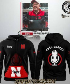 Nebraska Cornhuskers RIP Greg Sharpe “Voice of the Huskers” Hoodie