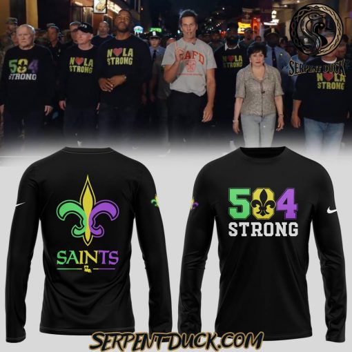 New Orleans Saints 504 Strong 2025 Black Sweatshirt