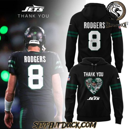 New York Jets NFL 2025 “Thank You, Rodgers” Hoodie