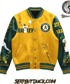 Oakland Athletics MLB Rickey Henderson 24 Baseball Jacket