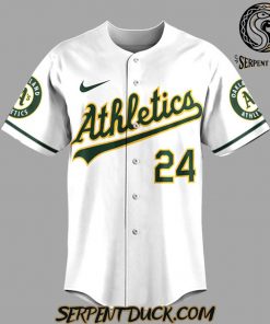 Oakland Athletics MLB Rickey Henderson 24 Baseball Jersey