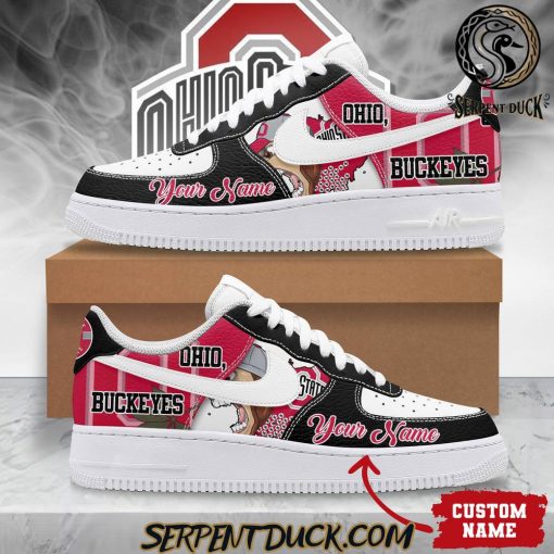 Ohio State Buckeyes Custom Air Force 1 Sneaker