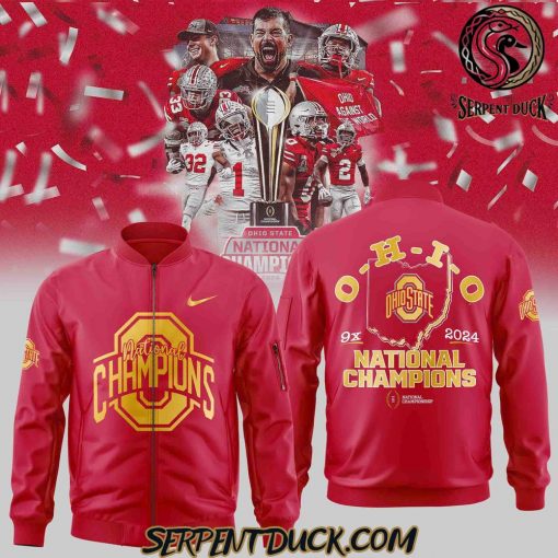 Ohio State Buckeyes O-H-I-O 9x National Champions 2025 Bomber Jacket