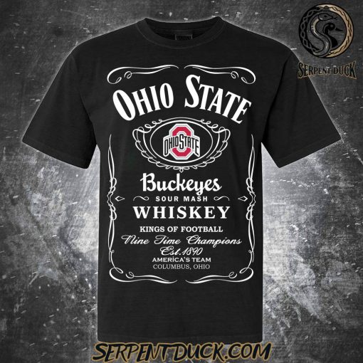 Ohio State Buckeyes Sour Mash Whiskey King Of Football Shirt