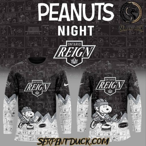 Ontario Reign 75th Anniversary of Peanuts Jersey