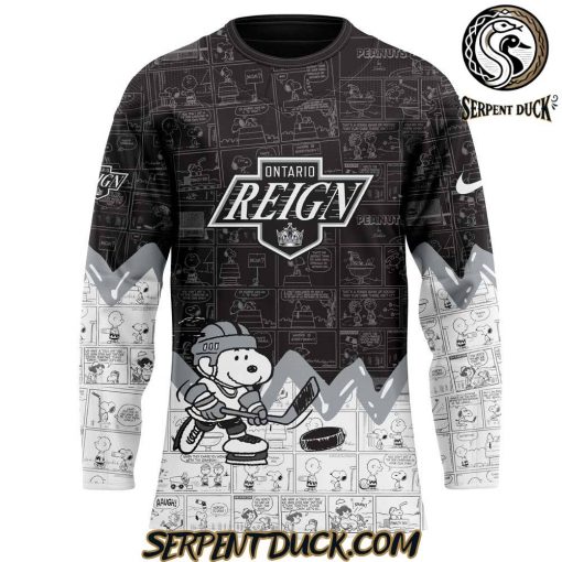 Ontario Reign 75th Anniversary of Peanuts Jersey