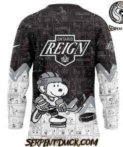 Ontario Reign 75th Anniversary of Peanuts Jersey