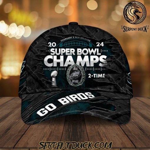 Philadelphia Eagles 2 Time Super Bowl Champions Classic Cap